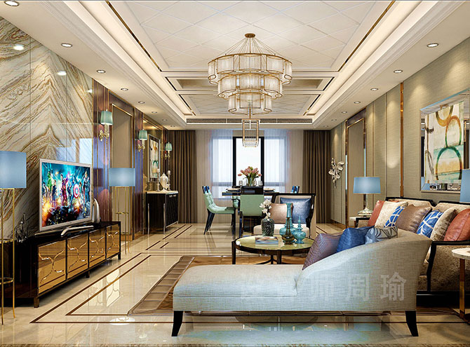 粉嫩肏屄视频世纪江尚三室两厅168平装修设计效果欣赏